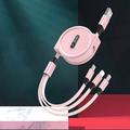 2023 nuovo 3 in 1 cavo USB retrattile cavo del caricatore universale del telefono mobile cavo di ricarica veloce cavo USB per iphone per Samsung per huawei per xiaomi per oppo per google