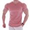 Per uomo maglietta Maglia da palestra Maglia a compressione Maglia da allenamento Camicie da allenamento A V Manica corta Addestramento Strada Fitness Casual / quotidiano Palestra Asciugatura rapida