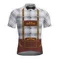 Per uomo Maglia da Ciclismo T-shirt da uomo Divertente Manica Corta Bicicletta Maglia Top con 3 tasche posteriori Mountain Bike MTB Ciclismo su strada Asciugatura Rapida Strisce Riflettenti Tasca