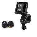 moto tpms sistema di allarme per il monitoraggio della temperatura dei pneumatici della pressione dei pneumatici del motore con 2 sensori esterni