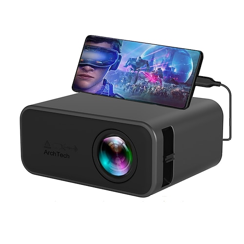 archtech yt500 led mini proiettore 320x240 pixel supporta 1080p audio usb portatile home media vid home theater video beamer vs yg300