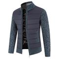 Per uomo Cardigan Maglione Maglione con zip Giacca maglione Maglione in pile A coste Maglia Colletto alla coreana Abbigliamento Inverno Grigio scuro Nero S M L