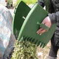 2 pezzi gialli grandi palette per foglie da giardino e cortile, paletta in plastica per erba, rastrelli per foglie a mano, raccoglitore di foglie per rifiuti da giardino ottimo strumento