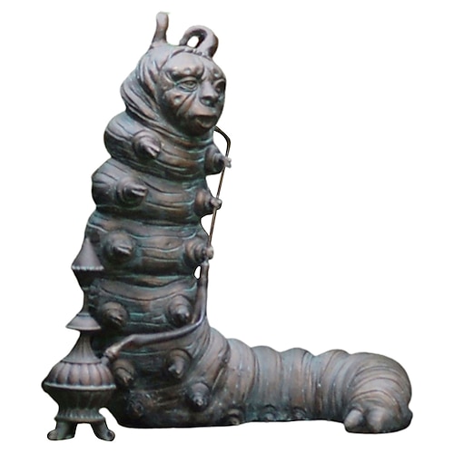 resina ornamento paese delle meraviglie statua da giardino/patio alice figurine play set statua coniglietto decorazione da giardino paese delle meraviglie