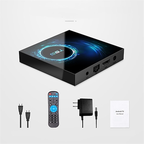 T95 Smart Tv Box Android 10 Supporta 6K 30FPS YouTube Google Play Assistente Vocale LEMFO 2.4g 5g Wifi Bluetooth 6k 16g 32gb 64gb 4k Set-Top Box Media Player