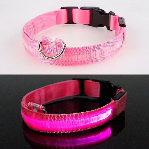 collare per cani led - collare per cani collare luminoso portatile usb ricaricabile catarifrangente illuminante per cani di piccola taglia media