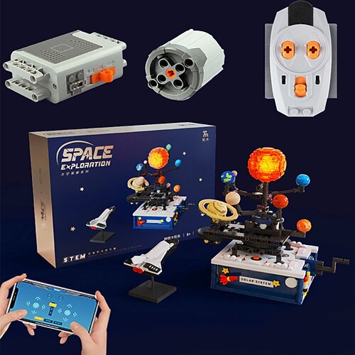 Puzzle del Sistema Solare blocchi da costruzione giocattoli educativi per ragazzi regalo di compleanno per la scuola primaria modello educativo regalo di Natale