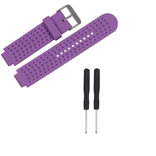 Cinturino per orologio per Garmin Garmin Forerunner 25 Silicone Sostituzione Cinghia Traspirante Cinturino Sportivo Polsino