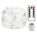 10m 100led telecomando impermeabile 8 funzioni filo di rame led luci a corde aa batteria fata alimentata a batteria natale matrimonio compleanno famiglia festa in camera decorazione senza batteria