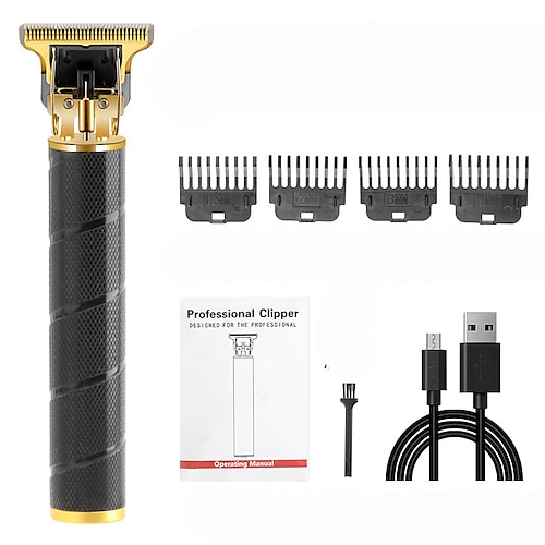 USB vintage t9 0mm tagliacapelli elettrico per uomo tagliacapelli cordless professionale barba macchina per tagliare i capelli barbiere ricaricabile