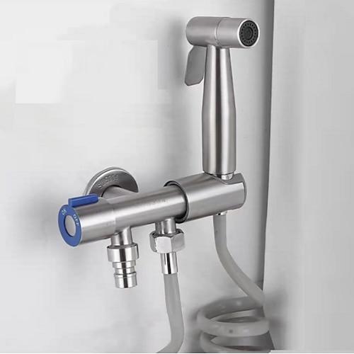 kit doccetta wc bidet spruzzatore a parete in acciaio inox 304 wc bidet soffione doccia con flessibile set pulizia bagno