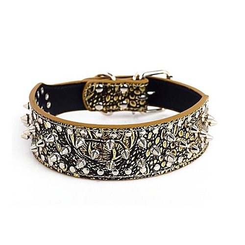 Prodotti per cani Prodotti per roditori Collari Borchie Decorativo Duraturo Esterno Corsa Da montagna Altro Tinta unita Classico Piccolo cane Cane medio Cane grande 1 pc