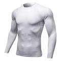 Per uomo T-shirt Compressione T-shirt da corsa Manica lunga Maglietta Sportivo Elastene Asciugatura rapida Traspirabilità Leggero Elastico Fitness Allenamento in palestra Corsa abbigliamento sportivo