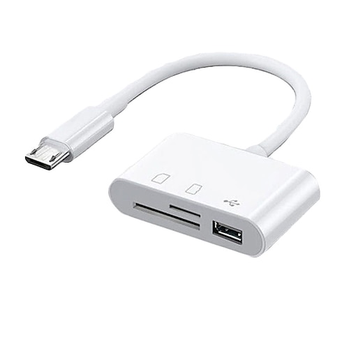 adattatore per lettore di schede usb c sd tipo c lettore di schede micro sd tf adattatore otg 3 in 1 multifunzione per laptop macbook fotocamere mobili