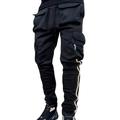 Per uomo Pantaloni da jogger Pantaloni cargo A cordoncino Tasche laterali Pantaloni Sportivo Athleisure Estate Riflessivo Traspirante Asciugatura rapida Fitness Corsa Jogging abbigliamento sportivo