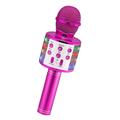 microfono karaoke per bambini microfono karaoke wireless con luce a led per ragazze 3-12 anni regalo di natale giocattoli per bambini