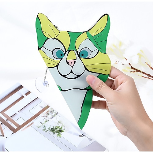 arazzi per finestre con gatti, acchiappasole per gatti in vetro colorato fatto a mano, appendiabiti per finestre con gatti in vetro colorato che sbircia il sole in vetro colorato acrilico per gatti per gli amanti dei gatti