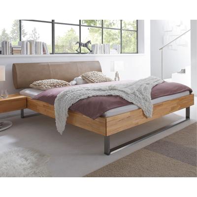 Hasena Wood-Line Massivholzbett Indus/Elipsa 180x200 cm Buche schoko 20 cm Image