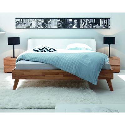 Hasena Wood-Line Massivholzbett Classic Leno/Boga 140x200 cm / Buche weiss lasiert, lackiert Image
