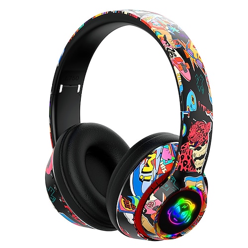 L750 Cuffie da gioco Oltre l'orecchio Bluetooth 5.1 Sportivo Stereo Accoppiamento automatico per Apple Samsung Huawei Xiaomi MI Uso quotidiano PC Gioco con il telefono cellulare