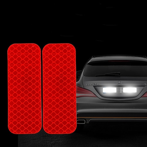 10pcs adesivo riflettente per auto sicurezza del traffico notte segno di avvertimento striscia riflettente per auto nastro luminoso decalcomanie riflettenti per paraurti auto