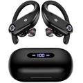 Y23 Auricolari wireless Cuffie TWS Nell'orecchio Bluetooth5.0 Sportivo Con la scatola di ricarica Impermeabile IPX7 per Apple Samsung Huawei Xiaomi MI Fitness Allenamento in palestra Corsa Viaggi e