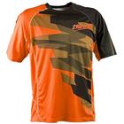 Per uomo Maglia da ciclismo Maglia in discesa Manica corta Inverno Nero Blu Arancione Bicicletta Maglietta / Maglia Resistente ai raggi UV Traspirante Asciugatura rapida Tasca posteriore Poliestere
