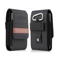verticale in nylon doppia tasca fondina per telefono custodia con clip da cintura custodia in tessuto oxford borsa sportiva per cellulare design a doppia divisione organizzatore della banca di potere