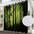 tenda esterna impermeabile per la privacy, tende scorrevoli per patio, tende per pergola occhiello paesaggio forestale 3D per gazebo, balcone, veranda, festa