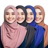 set con 4 pezzi scialli arabi musulmani da donna sciarpe hijab per il ramadan dubai islamico scialle in tinta unita per adulti ramadan arabo musulmano islamico