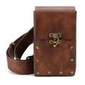 cintura marsupio marsupio marsupio custodia in pelle vintage medievale custodia per cellulare fondina cintura per il trasporto tasca della borsa casual escursioni festival costume da viaggio
