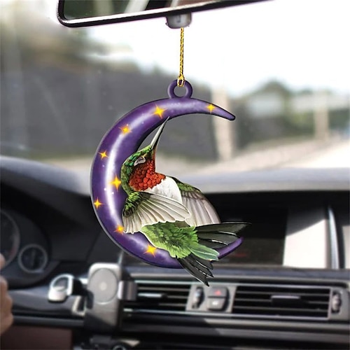 starfire nuovo arrivo luna blu con drago amante auto appeso ornamento decorazione vacanza decorazione della casa ornamento appeso