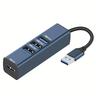 usb expander 4-in-1 3.0hub splitter type-c notebook con scheda di rete da 100 megabit one drag four expander