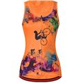 Per donna Gilet da ciclismo Maglia da ciclismo Giallo Rosa Blu Arcobaleno Bicicletta Resistente ai raggi UV Asciugatura rapida Strisce riflettenti Elastene Gli sport Arcobaleno Divertente LGBT