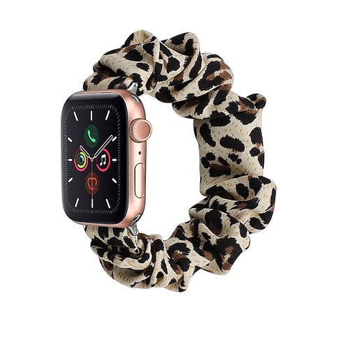 Cinturino per orologio per Apple Watch 38mm 40mm 41mm 42mm 44mm 45mm 49mm iwatch Series Ultra 8 7 6 SE 5 4 3 2 1 Tessuto Sostituzione Cinghia Da donna Elastico Scrunchie Band Polsino