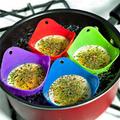 4 pezzi / set silicone uovo bracconiere cuoco baccelli padella stampo utensile da cucina cottura tazza in camicia