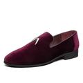 Per uomo Mocassini e Slip-Ons Scarpe scamosciate Mocassini comodi Taglie forti Footing Lavoro Informale Formale Giornaliero Serata e festa Velluto Mocassino Nero Rosso Blu Reale Estate Primavera