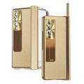 telefono Custodia Per Samsung Galaxy Piegatura a Z 7 Z Fold 5 Z Fold 4 Z Fold 3 Custodia Integrale con Proteggi Schermo Cavalletto con S Pen Trasparente PC Metallo
