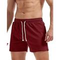 Herren Sportliche Shorts Sweatshorts Kurze Hose Trainingsshorts Tasche Glatt Komfort Atmungsaktiv Outdoor Täglich Ausgehen Modisch Brautkleider schlicht Schwarz Weiß