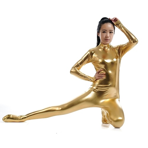 Zentai-Anzüge Cosplay Kostüm Catsuit Karnevalskostüm Ganzkörperanzug Herren Damen Sex Sexy Kostüm Einfarbig Elasthan Latex Kostüm für Halloween Erwachsene Image
