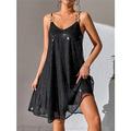 Damen schwarzes kleid Paillettenkleid abendkleider Pailletten Rüschen Spaghetti-Träger Ärmellos Minikleid winterkleider damen kleid hochzeitsgast Schwarz Winter