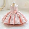 Baby Mädchen Party Kleid Feste Farbe Ärmellos Leistung Party Kuschelig Prinzessin Polyester abendkleider Sommer Frühling 3-7 Jahre Rosa Purpur Grün