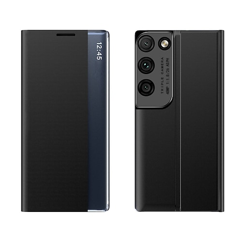 Handy Hülle Handyhüllen Für Samsung Galaxy S26 Ultra Plus S25 S24 S23 S22 S21 Ultra Plus S20 A13 Ganzkörperhülle Klapphülle Stoßrahmen Magnetisch Staubdicht Einfarbig PC PU-Leder Image