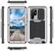 Handyhülle für Samsung Galaxy S23 S22 Plus Ultra S25 Ultra Schwerer Staubschutz Vier Ecken Sturzsicherheit Kickstand Geometrisches Muster Metall