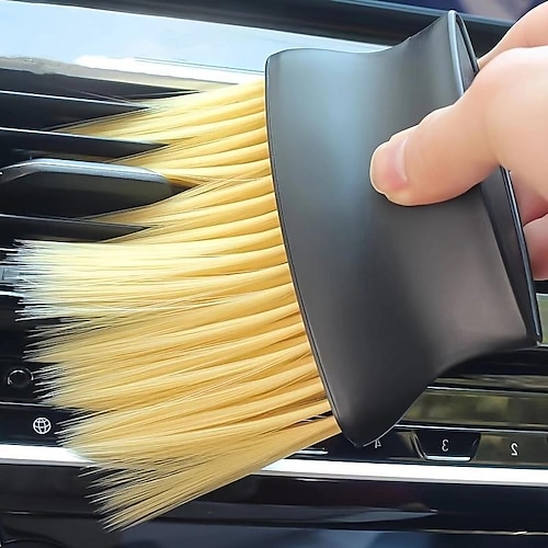 Auto-Innenraum-Klimaanlage fegt Staub, weiche Borstenbürste, Werkzeug, Auto-Innenraum-Spaltstaubentfernungsbürste, Luftauslass-Reinigungsbürste