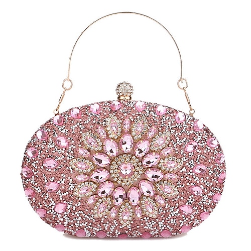 Luxuriöse Abendclutch aus blauem Kristall für Damen – Strass-Handtasche mit Griff für Hochzeiten, Partys und formelle Anlässe