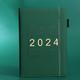 Agenda 2024 Planer 400 Seiten Notizbuch 365 Tage monatlich wöchentlich Tagesplan Kalender Stundenplan Tagebuch Schule Schreibwaren