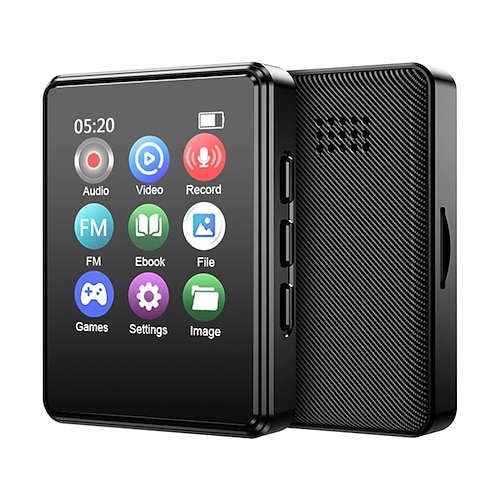 Tragbarer MP3-Player, Bluetooth, Hifi-Stereo-Musik-Player, 1,8-Zoll-Touchscreen, MP3-Player für Studenten, Walkman Mini, MP4-Videowiedergabe Image