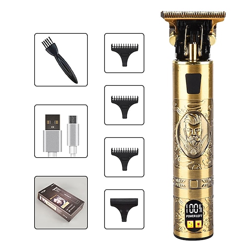 T9 USB elektrische Haarschneidemaschine professioneller Herrenrasierer Trimmer wiederaufladbarer Barttrimmer Friseur Haarschneidewerkzeuge Valentinstagsgeschenk Image