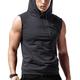 Herren Ärmelloser Kapuzenpullover Trainings-Hoodie Tank Top Fitness Hoodie Mit Kapuze Sport Natur Täglich Festtage Glatt Schwarz Rote Blau Sportkleidung Strassenmode Sport Frühling Herbst